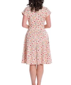 Banned Retro Country Cherry Jennie Jive Fit And Flare Collar Dress New Arrivals And Restocks