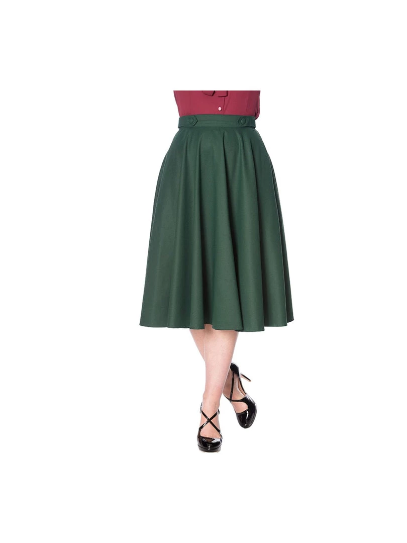 New Arrivals And Restocks Banned Di Di 50's Swing Skirt With Pockets In Forest Green 3 New Arrivals And Restocks Banned Di Di 50's Swing Skirt With Pockets In Forest Green