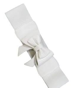 New Arrivals And Restocks Banned Play It Right Stretch Elastic Belt In White