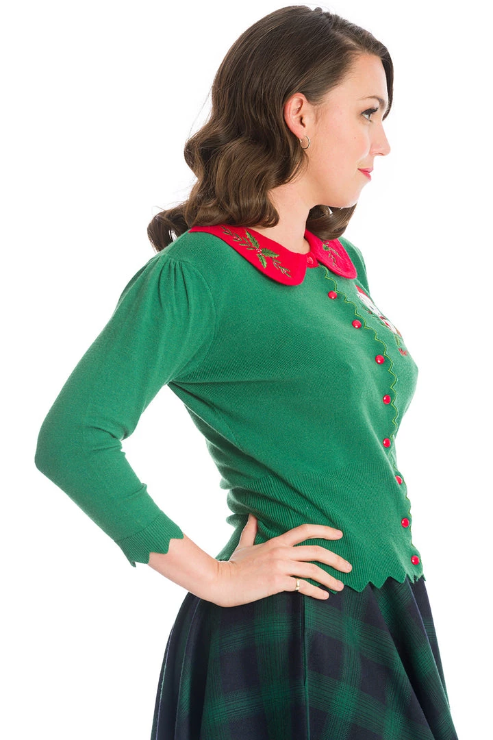 Winter Banned Merry Catmas Cardigan In Green Christmas 2 Winter Banned Merry Catmas Cardigan In Green Christmas