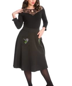 Banned Spider Nights Top In Black