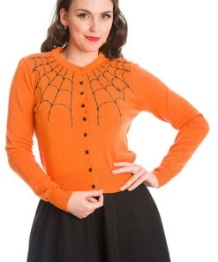 Winter Banned Under Her Spell Cardigan In Orange