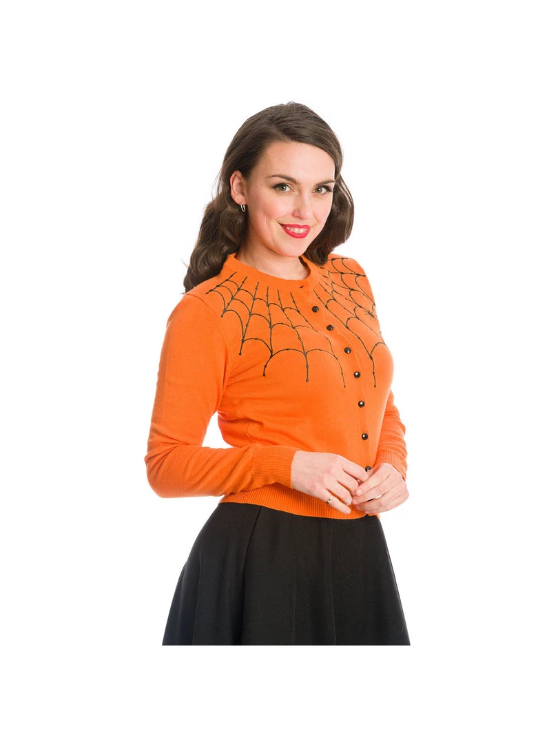 Winter Banned Under Her Spell Cardigan In Orange 2 Winter Banned Under Her Spell Cardigan In Orange