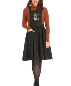 Clothing Banned Pumpkin Spice Pinafore Dress