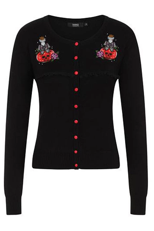 Banned RIP Emboridered Cardigan With Poison Bottles Winter 2 Banned RIP Emboridered Cardigan With Poison Bottles Winter