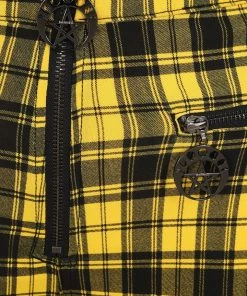 Winter Banned Damien Stretch Skinny Trousers In Yellow Tartan 13 Winter Banned Damien Stretch Skinny Trousers In Yellow Tartan