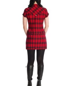 Banned Tartan Nights Mini Dress In Red Tartan Winter 17 Banned Tartan Nights Mini Dress In Red Tartan Winter