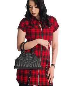 Banned Tartan Nights Mini Dress In Red Tartan Winter 18 Banned Tartan Nights Mini Dress In Red Tartan Winter