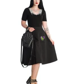 Banned Skeleton Heart Hands Top In Black 9 Banned Skeleton Heart Hands Top In Black