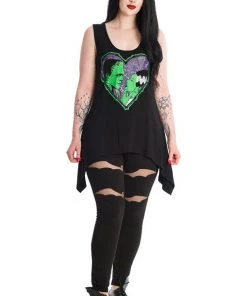 Banned Made For Each Other Asymmetric Hem Top With Back Cut Outs Frankie And Bride Clothing