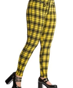 Winter Banned Damien Stretch Skinny Trousers In Yellow Tartan 17 Winter Banned Damien Stretch Skinny Trousers In Yellow Tartan