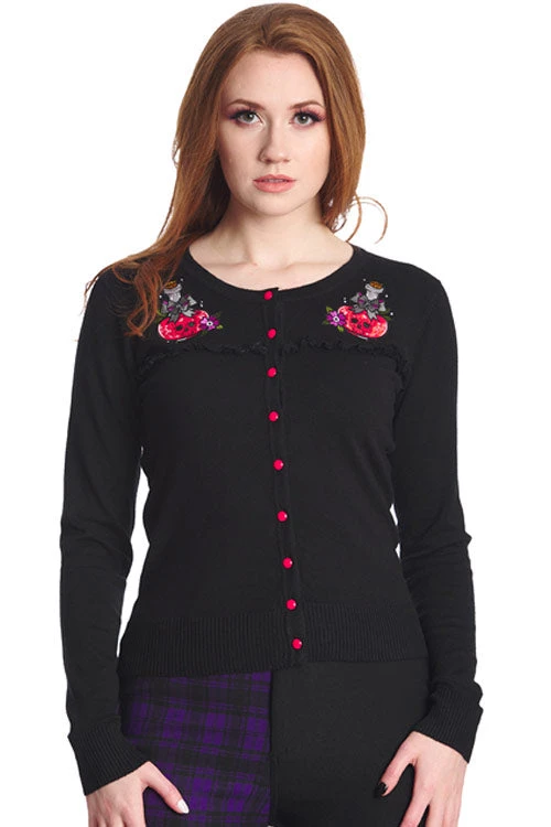 Banned RIP Emboridered Cardigan With Poison Bottles Winter 1 Banned RIP Emboridered Cardigan With Poison Bottles Winter