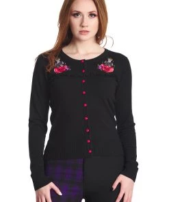 Banned RIP Emboridered Cardigan With Poison Bottles Winter 18 Banned RIP Emboridered Cardigan With Poison Bottles Winter