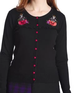 Banned RIP Emboridered Cardigan With Poison Bottles Winter 19 Banned RIP Emboridered Cardigan With Poison Bottles Winter