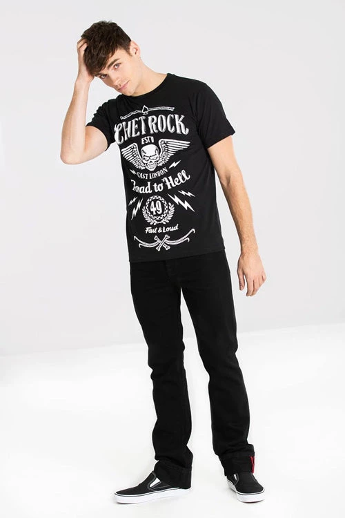 Chet Rock/ Hell Bunny Road To Hell Short Sleeve T-Shirt 2 Chet Rock/ Hell Bunny Road To Hell Short Sleeve T-Shirt