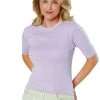 Timeless London Daisy Knit Top In Lavender - I'm Eco-Friendly!