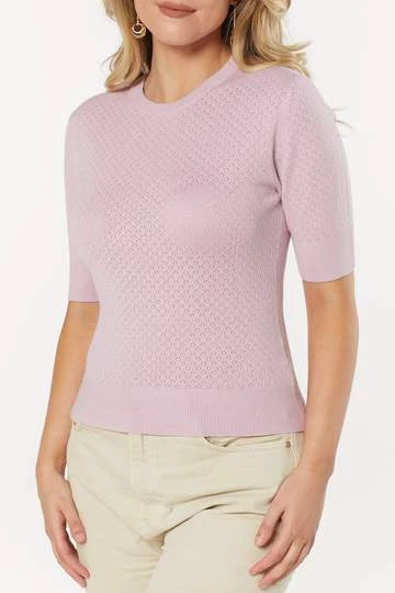 Timeless London Daisy Knit Top In Lavender - I'm Eco-Friendly! 3 Timeless London Daisy Knit Top In Lavender - I'm Eco-Friendly!