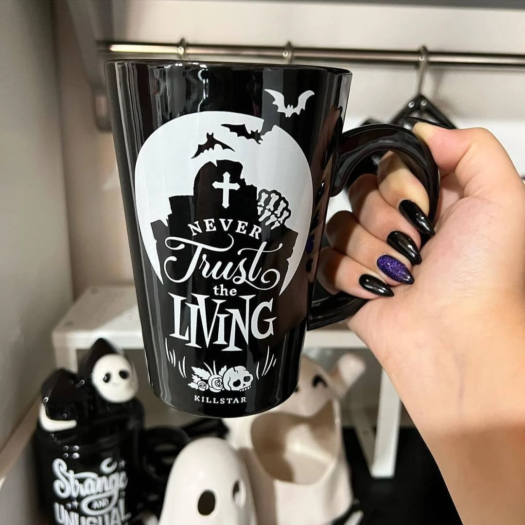 Killstar Never Trust The Living Tall Mug 2 Killstar Never Trust The Living Tall Mug