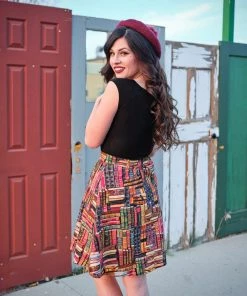 Retrolicious A-Line Skirt In Don't Judge A Book By Its Cover 8 Retrolicious A-Line Skirt In Don't Judge A Book By Its Cover