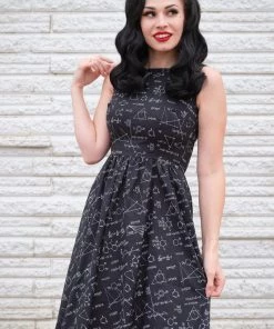 Retrolicious Vintage Dress In Equations Print 7 Retrolicious Vintage Dress In Equations Print