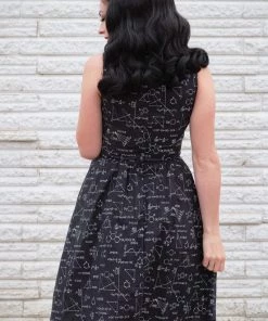 Retrolicious Vintage Dress In Equations Print 8 Retrolicious Vintage Dress In Equations Print