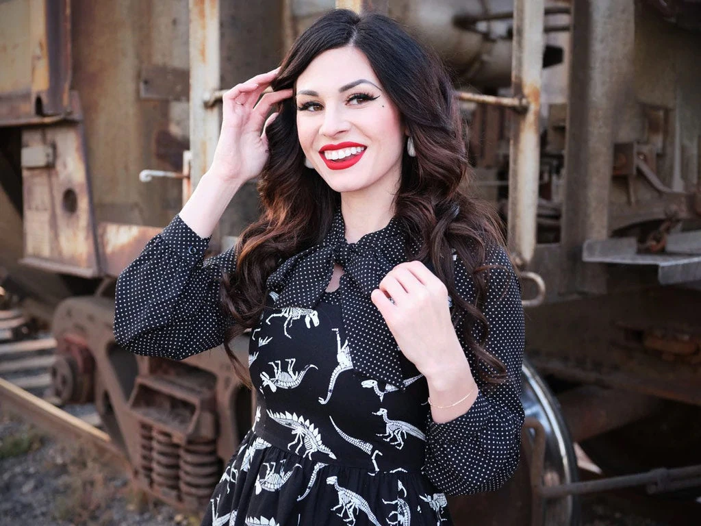 New Arrivals And Restocks Retrolicious Vintage Dress In Glow In The Dark Fossils Print 2 New Arrivals And Restocks Retrolicious Vintage Dress In Glow In The Dark Fossils Print