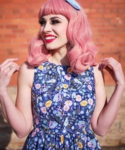 Retrolicious Midi Dress In Forest Friends Print