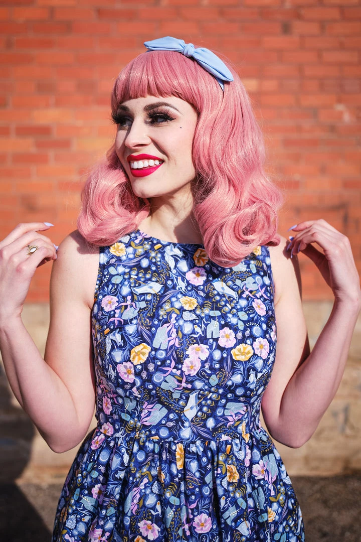 Retrolicious Midi Dress In Forest Friends Print 2 Retrolicious Midi Dress In Forest Friends Print