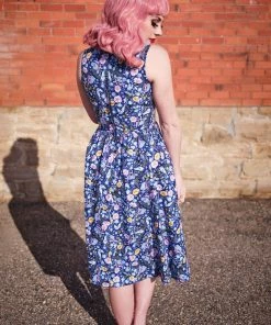 Retrolicious Midi Dress In Forest Friends Print 8 Retrolicious Midi Dress In Forest Friends Print