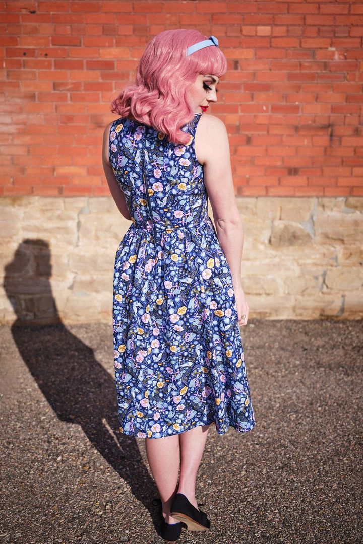 Retrolicious Midi Dress In Forest Friends Print 3 Retrolicious Midi Dress In Forest Friends Print