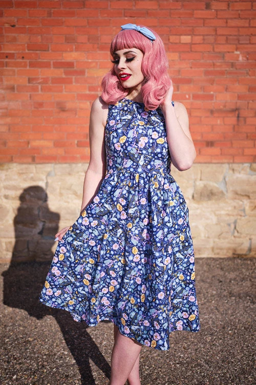 Retrolicious Midi Dress In Forest Friends Print 1 Retrolicious Midi Dress In Forest Friends Print