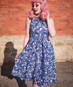 Retrolicious Midi Dress In Forest Friends Print 9 Retrolicious Midi Dress In Forest Friends Print