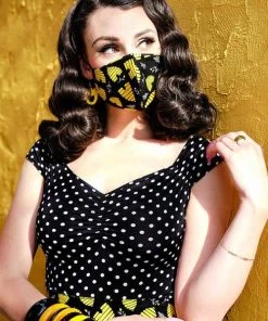 Retrolicious Honey Hives Face Mask Officewear