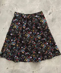 New Arrivals And Restocks Retrolicious A-Line Skirt In Science Print