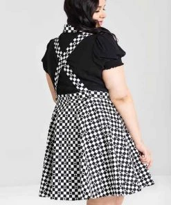 Winter Hell Bunny Pokerface Pinafore Dress 10 Winter Hell Bunny Pokerface Pinafore Dress