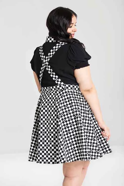 Winter Hell Bunny Pokerface Pinafore Dress 3 Winter Hell Bunny Pokerface Pinafore Dress