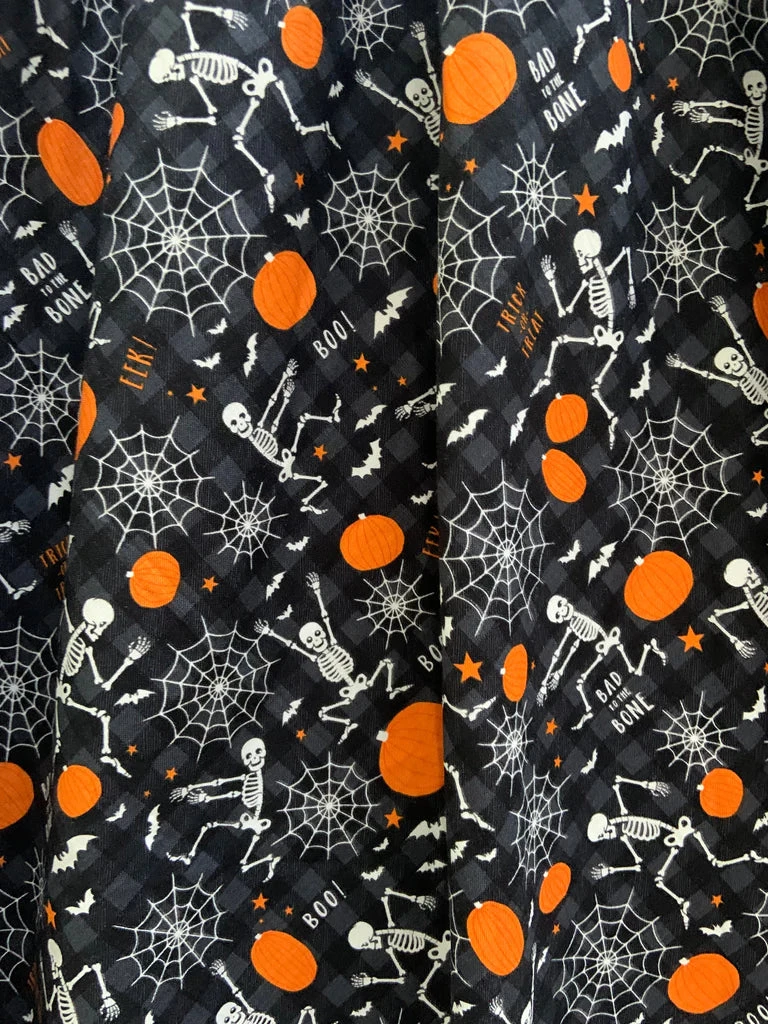 Retrolicious Vintage Dress In Glow In The Dark Dancing Bones Skeleton Print 4 Retrolicious Vintage Dress In Glow In The Dark Dancing Bones Skeleton Print