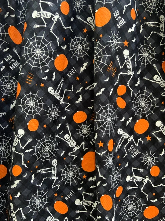 Retrolicious Vintage Dress In Glow In The Dark Dancing Bones Skeleton Print 3 Retrolicious Vintage Dress In Glow In The Dark Dancing Bones Skeleton Print