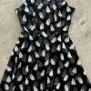 Retrolicious Skater Dress In Ghosts Print Winter