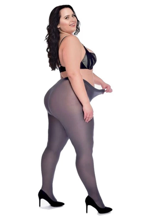 Pamela Mann Hosiery Curvy Super-Stretch 50 Denier Tights In Slate Winter 1 Pamela Mann Hosiery Curvy Super-Stretch 50 Denier Tights In Slate Winter