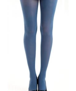 Pamela Mann Hosiery 50 Denier Opaque Pantyhose In Blue (Denim) Winter