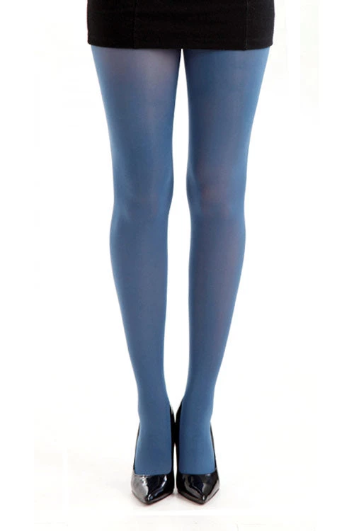 Pamela Mann Hosiery 50 Denier Opaque Pantyhose In Blue (Denim) Winter 2 Pamela Mann Hosiery 50 Denier Opaque Pantyhose In Blue (Denim) Winter