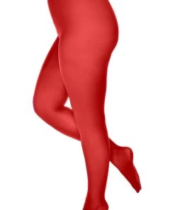 Winter Pamela Mann Hosiery Curvy Super-Stretch 50 Denier Tights In Maroon Red