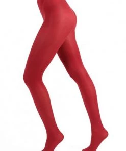 Pamela Mann Hosiery 50 Denier Opaque Pantyhose In Maroon Red New Arrivals And Restocks