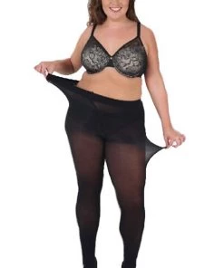 New Arrivals And Restocks Pamela Mann Hosiery Curvy Super-Stretch 50 Denier Tights In Black