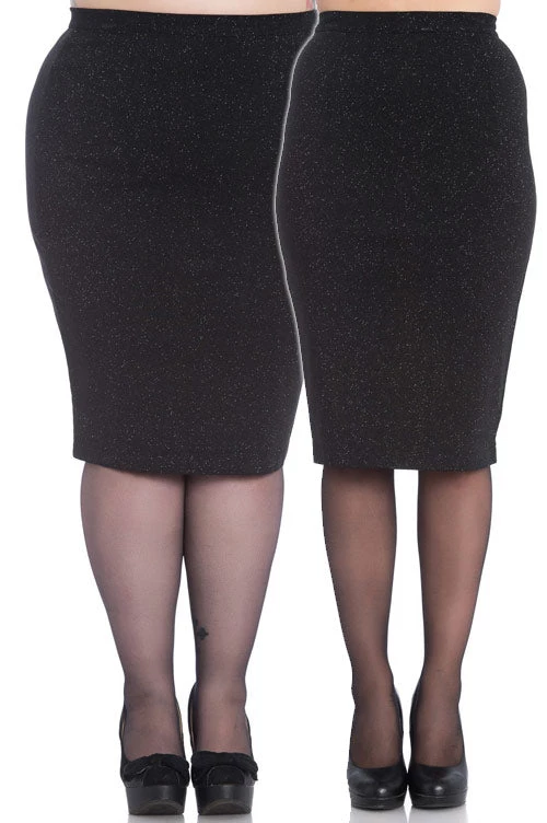 Clothing Hell Bunny Nebula Pencil Skirt 1 Clothing Hell Bunny Nebula Pencil Skirt