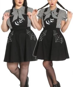 Hell Bunny Miss Muffet Pinafore Dress Clothing