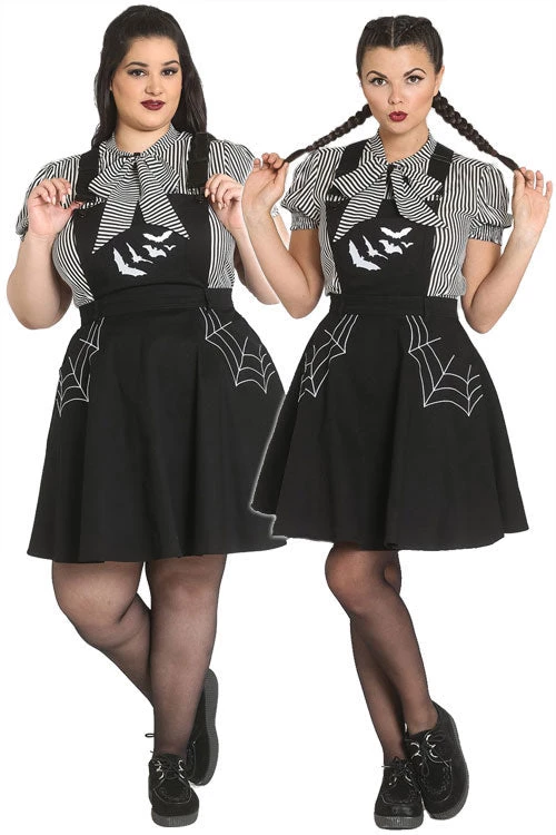 Hell Bunny Miss Muffet Pinafore Dress Clothing 1 Hell Bunny Miss Muffet Pinafore Dress Clothing
