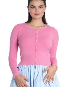 Hell Bunny Paloma Cardigan In Candy Pink New Arrivals And Restocks