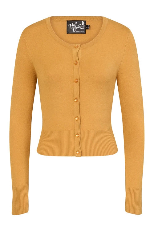 Hell Bunny Paloma Cardigan In Mustard New Arrivals And Restocks 5 Hell Bunny Paloma Cardigan In Mustard New Arrivals And Restocks